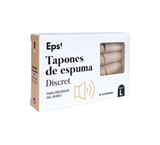 EPS! TAPÓN ESPUMA Discret, 6 UNIDADES