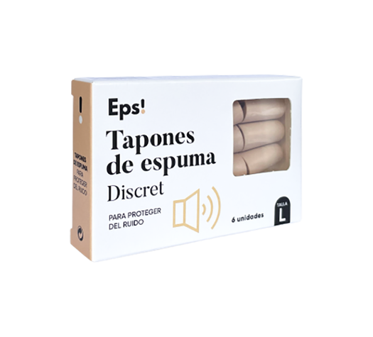 EPS! TAPÓN ESPUMA Discret, 6 UNIDADES