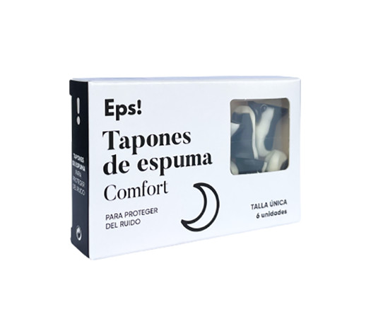 EPS! TAPÓN ESPUMA Comfort, 6 UNIDADES