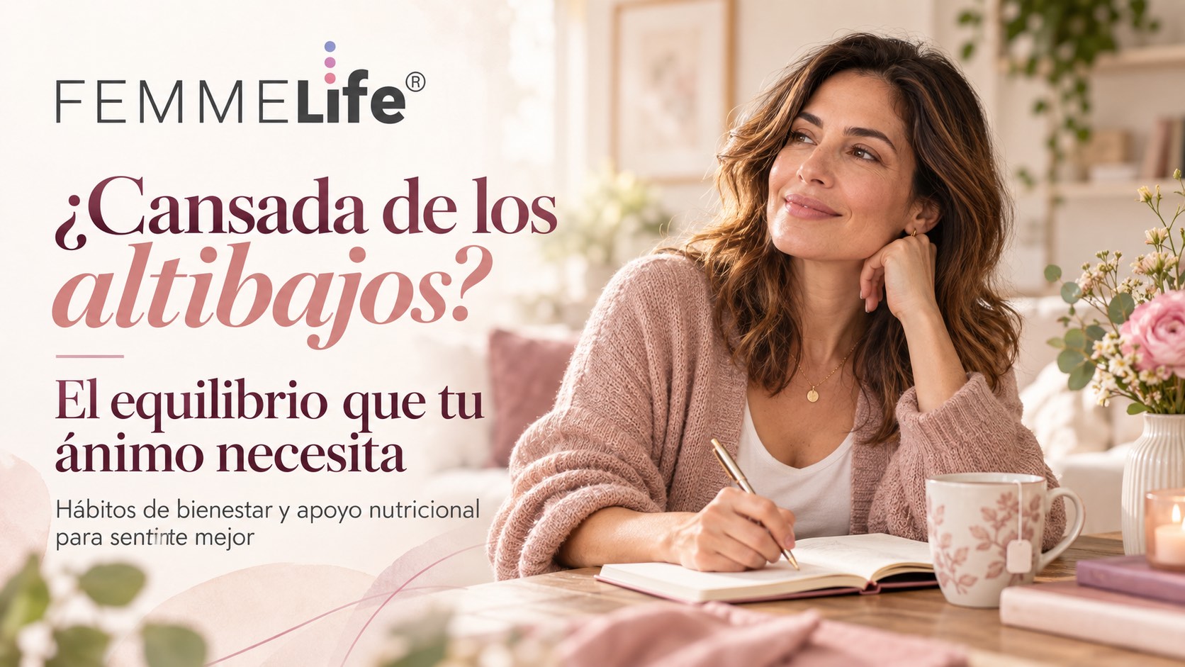 Mujer cuidando su bienestar emocional ante altibajos de ánimo