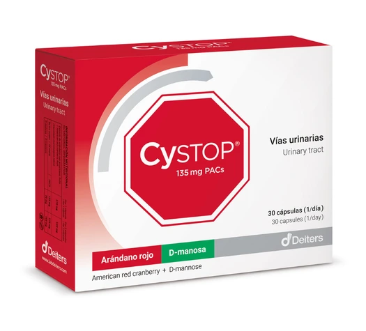 CYSTOP 135 mg PAC’s con 30 cápsulas
