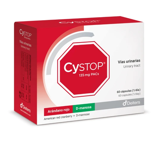 CYSTOP 135 mg PAC’s con 60 cápsulas