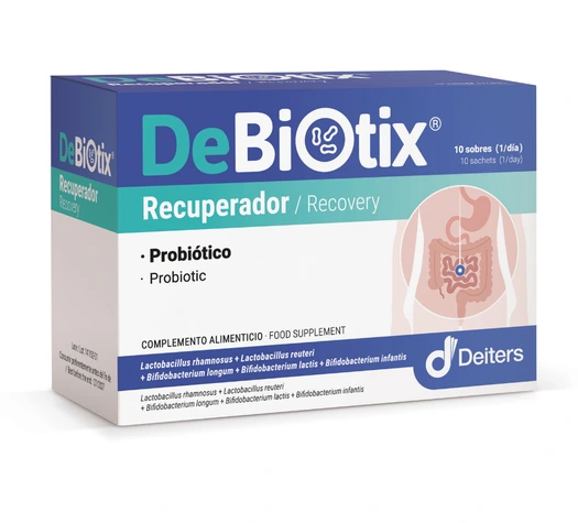 Envase de DeBiotix Recuperador con 10 sobres
