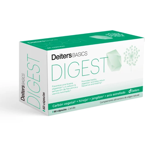 Envase de DEITERS BASICS DIGEST con 60 cápsulas