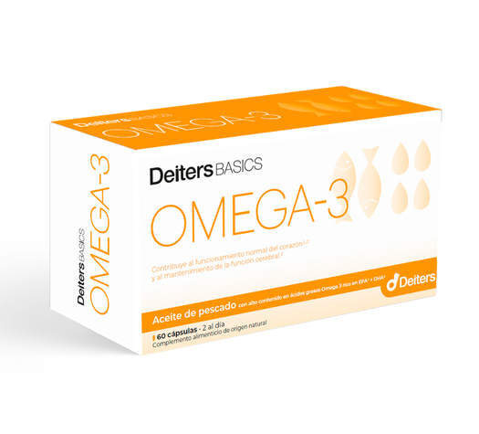 DEITERS BASICS OMEGA-3, 60 CÁPSULAS