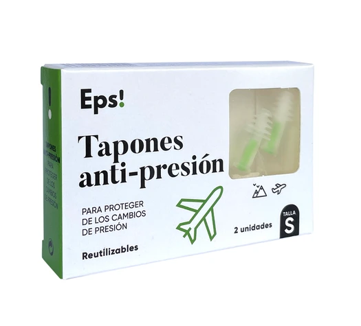 Envase de EPS! TAPÓN ANTIPRESIÓN talla S con 2 unidades