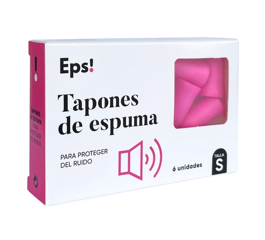 Envase de EPS! TAPÓN ESPUMA talla S con 6 unidades