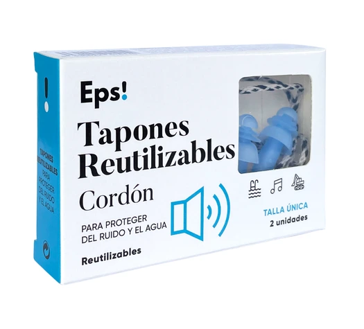 Envase de EPS! TAPÓN REUTILIZABLE con cordón y 2 unidades