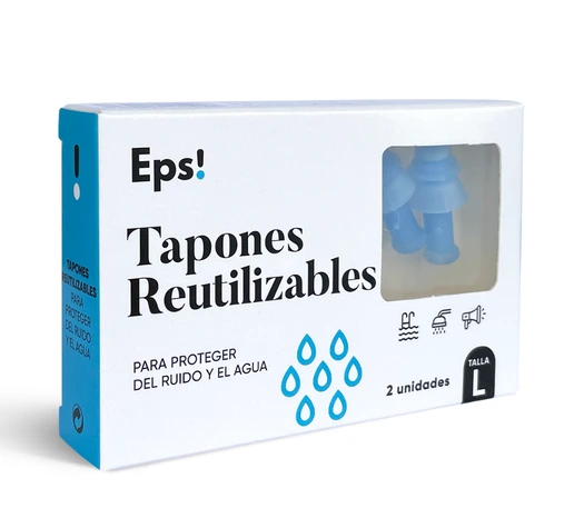 Envase de EPS! TAPÓN REUTILIZABLE talla L con 2 unidades