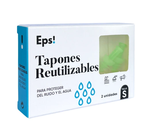 Envase de EPS! TAPÓN REUTILIZABLE talla S con 2 unidades
