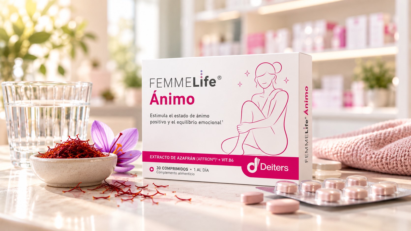 Femmelife Ánimo en farmacia para el bienestar emocional de la mujer