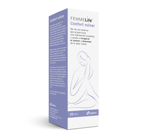 Envase de FEMMELIFE CONFORT VULVAR con 30 ml