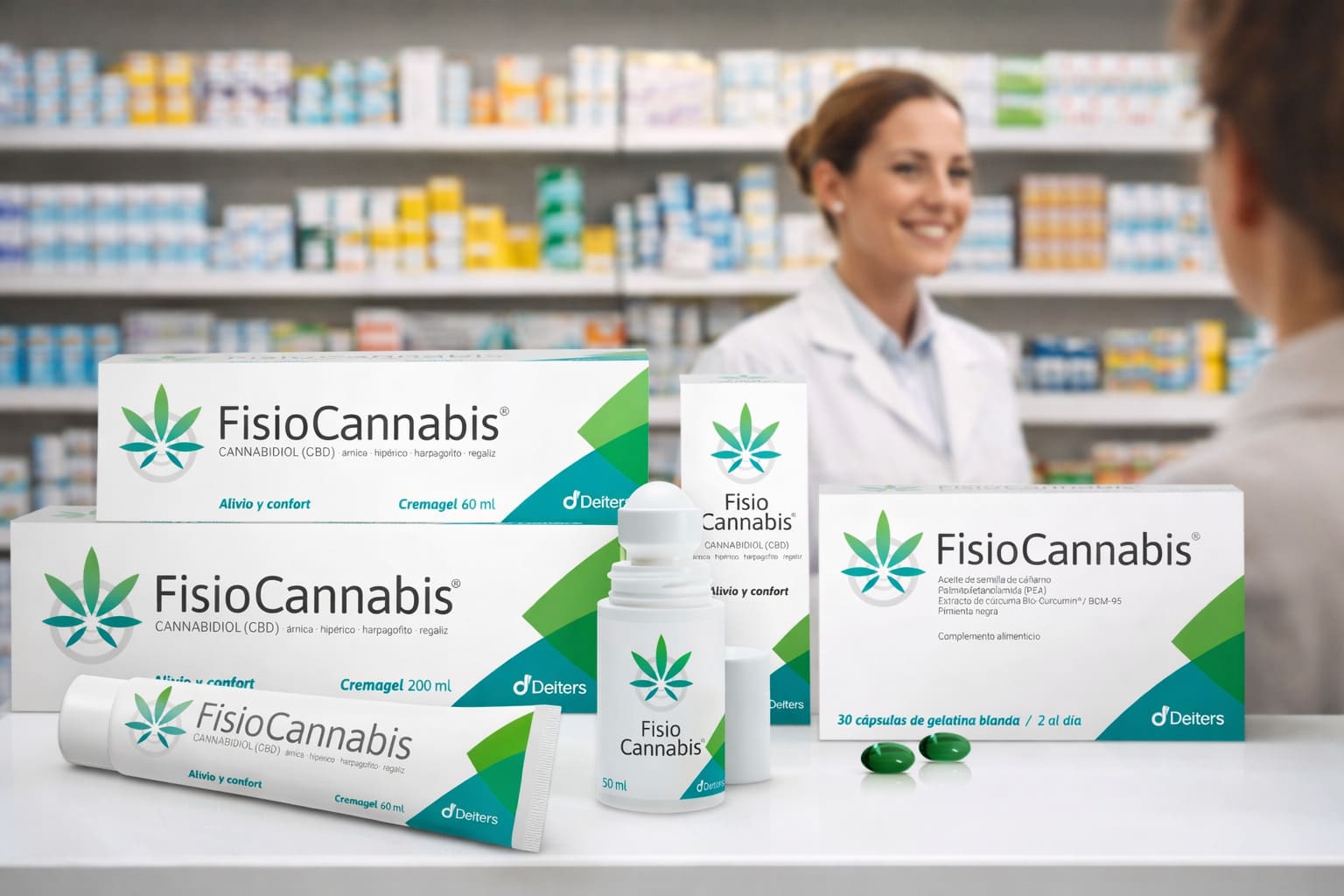 Extracto vegetal con cannabidiol (CBD) utilizado en fórmulas para el cuidado muscular