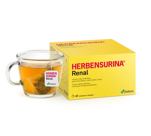 Envase de HERBENSURINA INFUSIÓN con 40 sobres