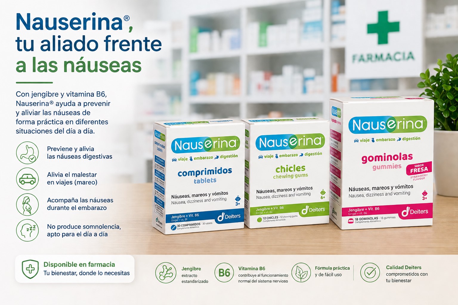 Nauserina farmacia solución náuseas digestivas