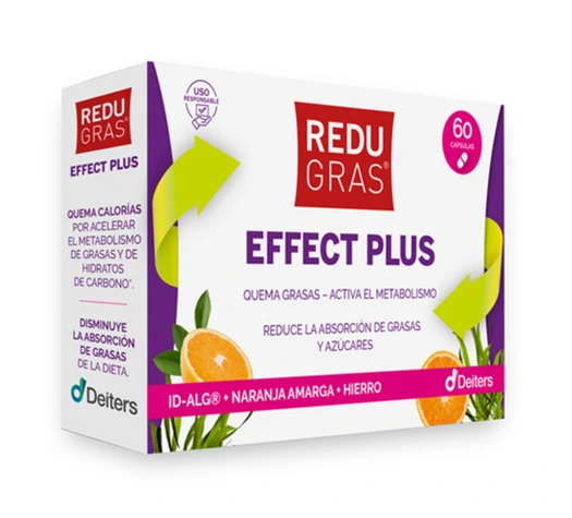 Envase de REDUGRAS EFFECT PLUS con 60 cápsulas