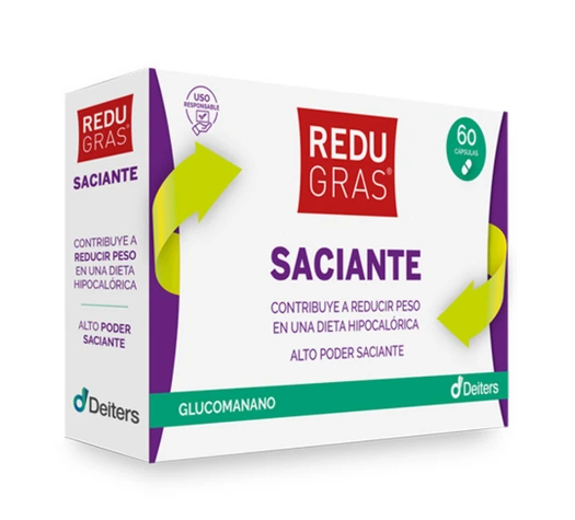 Envase de REDUGRAS SACIANTE con 60 cápsulas